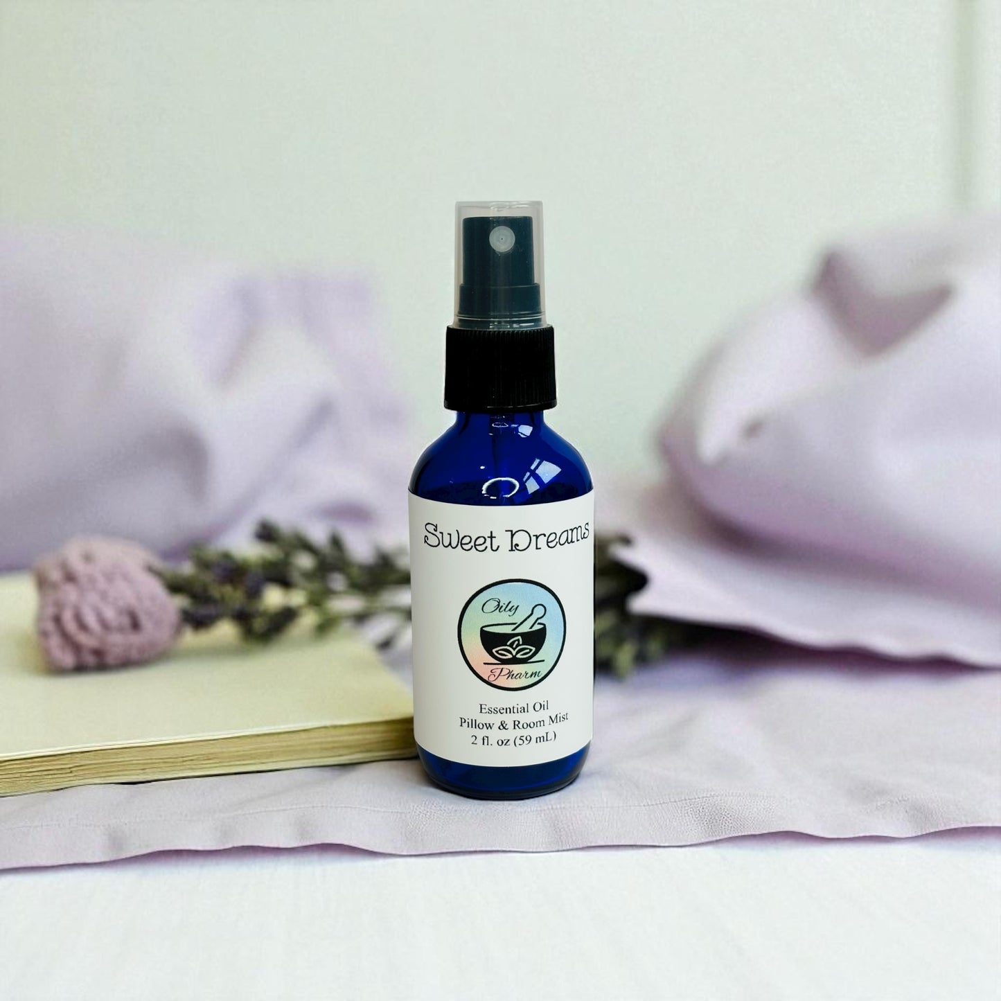 SWEET DREAMS PILLOW MIST-Insomnia Relief Essential Oil, Calming Bedtime Spray, Lavender Pillow Spray, Calming Aromatherapy