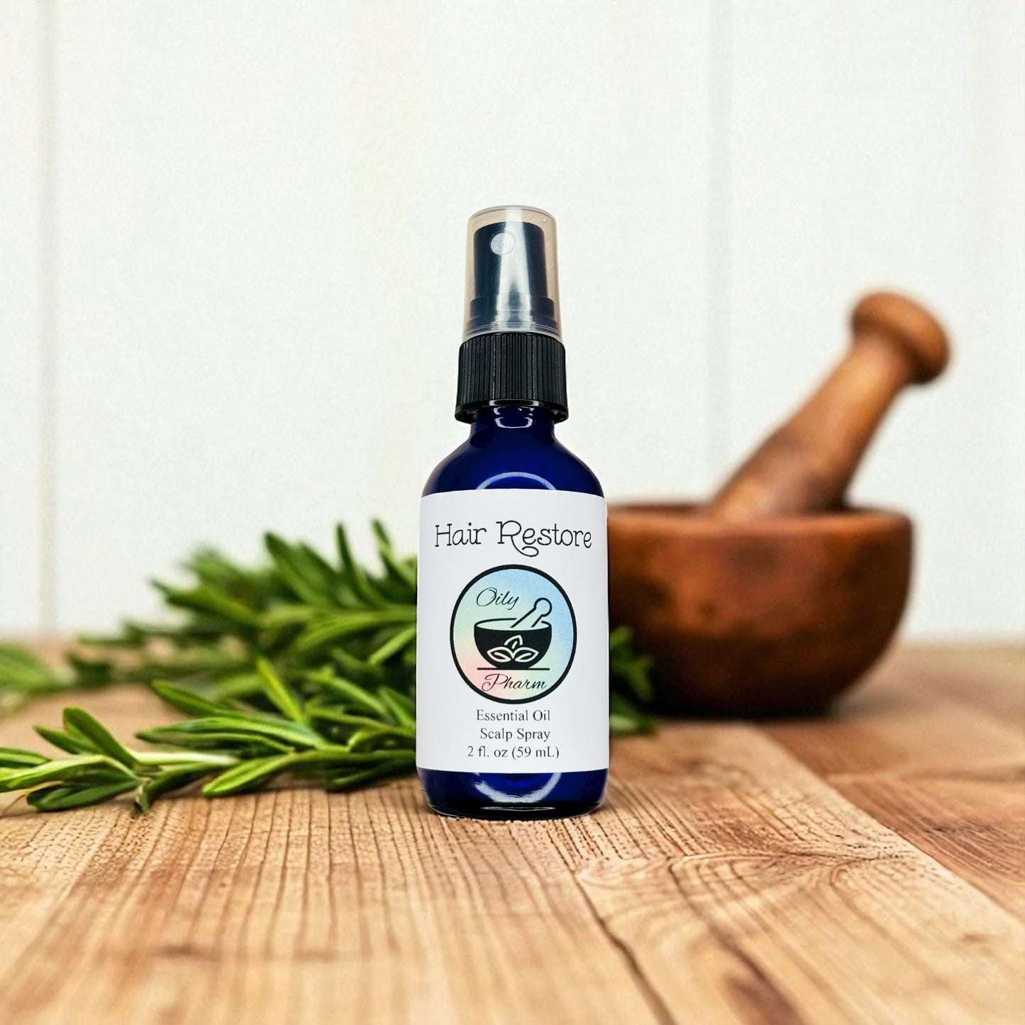 HAIR RESTORE SCALP SPRAY-Rosemary Essential Oil, Thinning Hair, Hair Loss Treatment, Dandruff Remedy