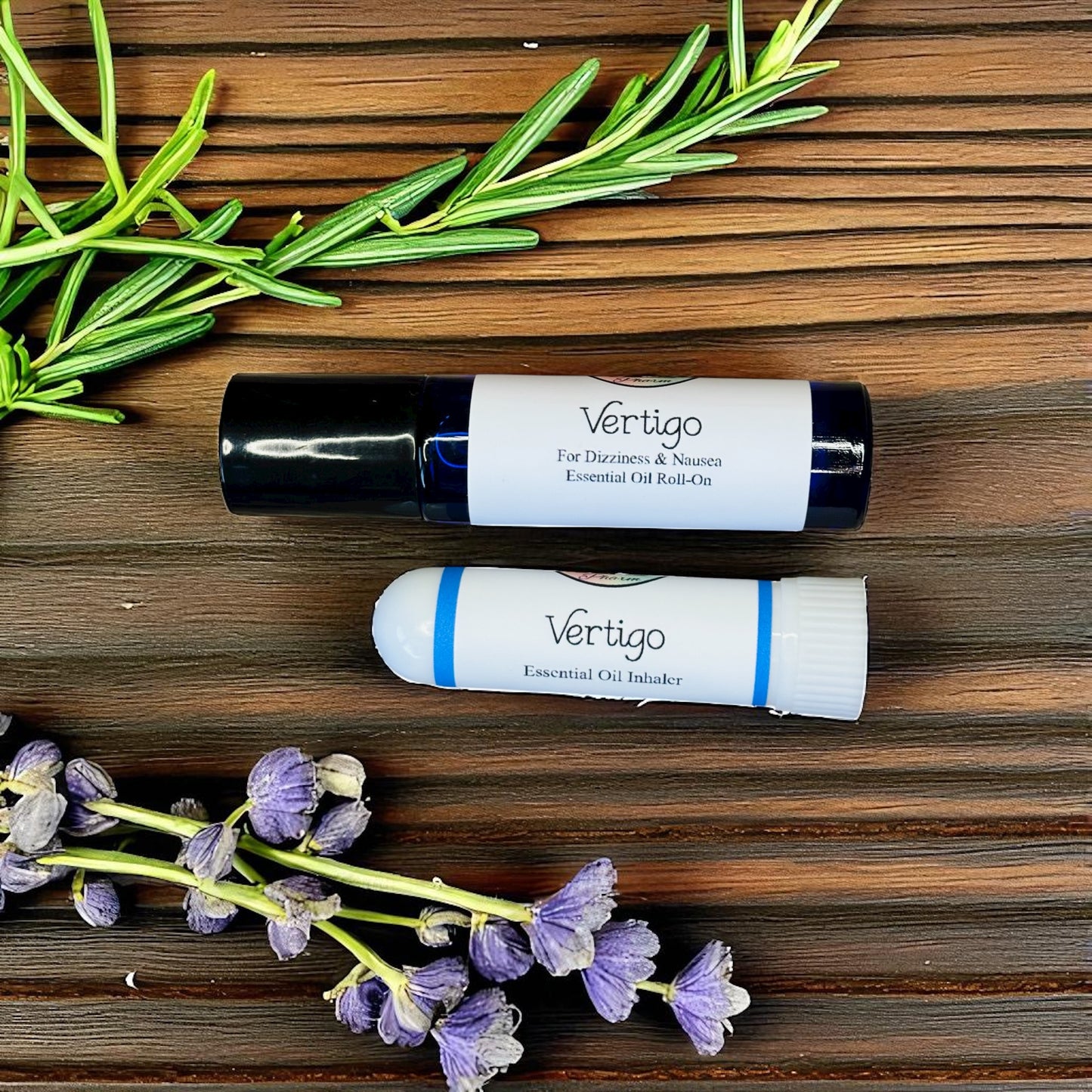 VERTIGO ESSENTIAL OIL INHALER & ROLL-ON BLEND-Dizziness & Nausea Relief, Dizzy Spells, Aromatherapy For Vertigo