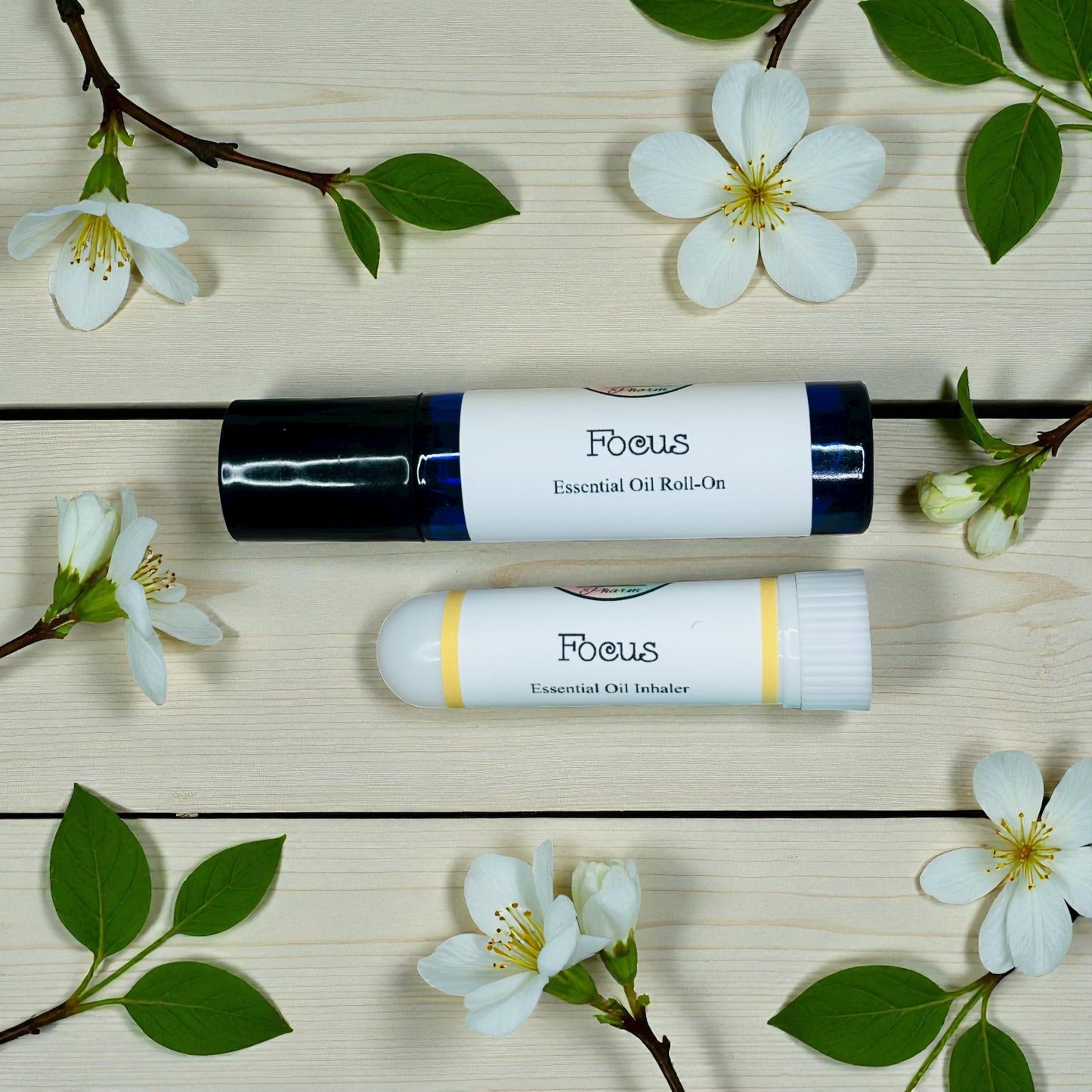 FOCUS ESSENTIAL OIL ROLL-ON & INHALER BLEND-Concentration, Natural Cognitive & Attention Support