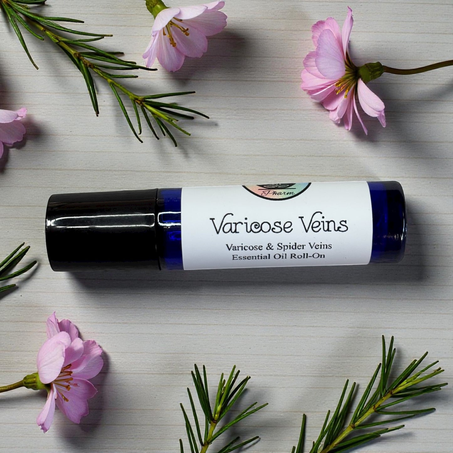 VARICOSE VEINS ESSENTIAL OIL ROLL-ON-Spider Veins, Leg Circulation, Natural Skincare