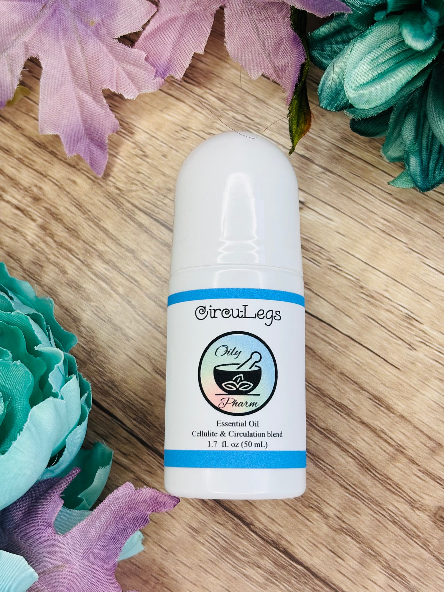 CIRCU-LEGS ROLL-ON | Cellulite & Circulation Serum | Natural Cellulite Remedy| Varicose & Spider Vein Remedy | Essential Oil Blend For Reducing Appearance of Cellulite & Skin Dimples