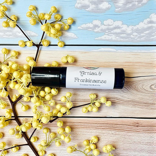 ARNICA & FRANKINCENSE ESSENTIAL OIL ROLL-ON-Bruising, Joint Pain, Inflammation