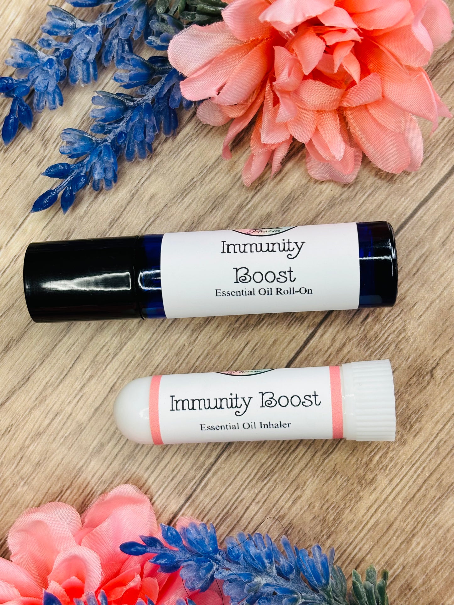 IMMUNITY BOOST ESSENTIAL OIL ROLL-ON  & INHALER SET | Germ Fighter| Immune System Boost| Cold and Flu Prevention