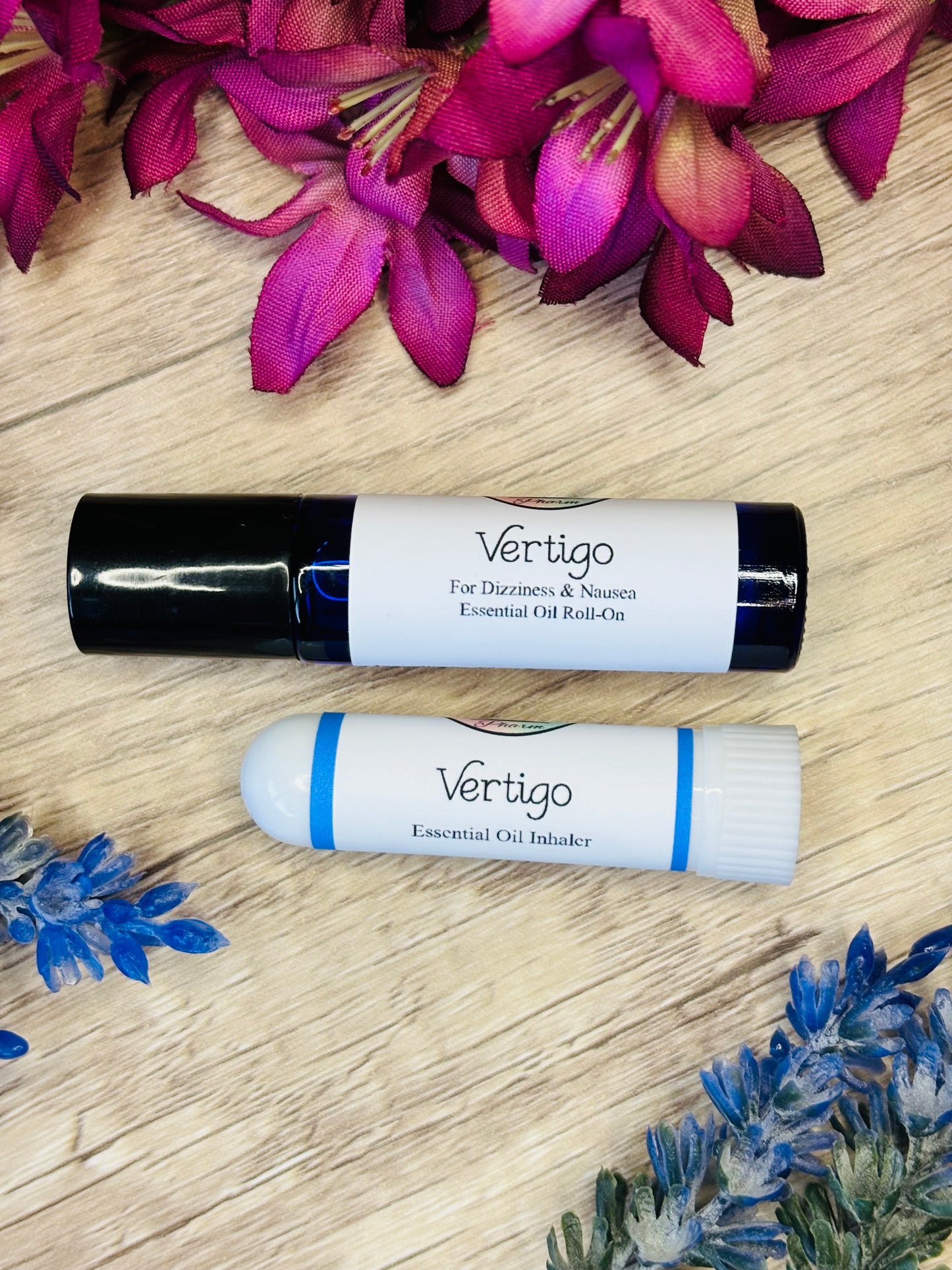 VERTIGO ESSENTIAL OIL INHALER & ROLL-ON BLEND | Dizziness & Nausea Relief | Dizzy Spells | Oils For Balance | Aromatherapy For Vertigo