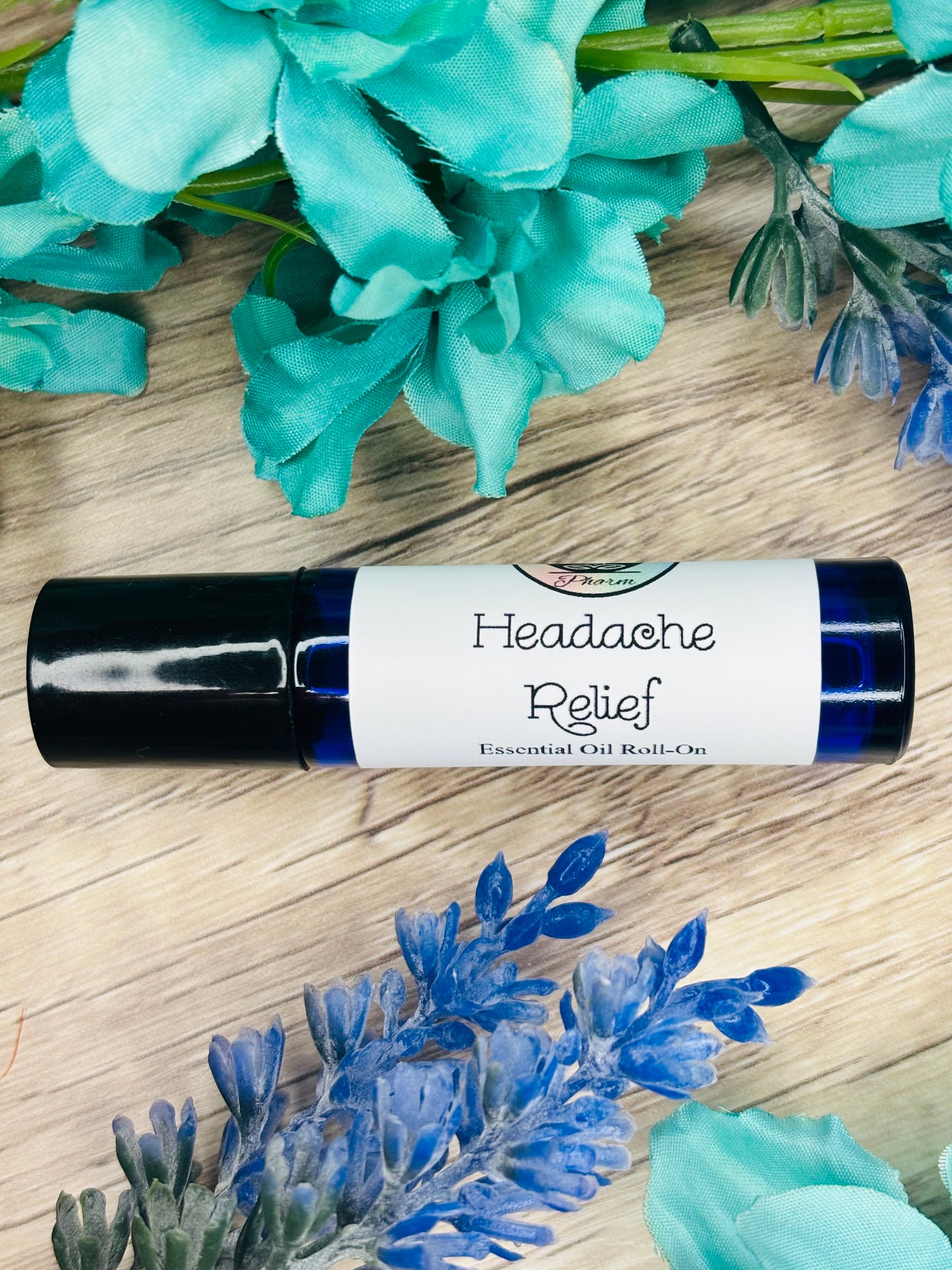 HEADACHE RELIEF ESSENTIAL OIL ROLL-ON | Migraine Pain | Sinus Headache | Sinus Pressure | Head Pain  | All Natural Relief | Stress Headache