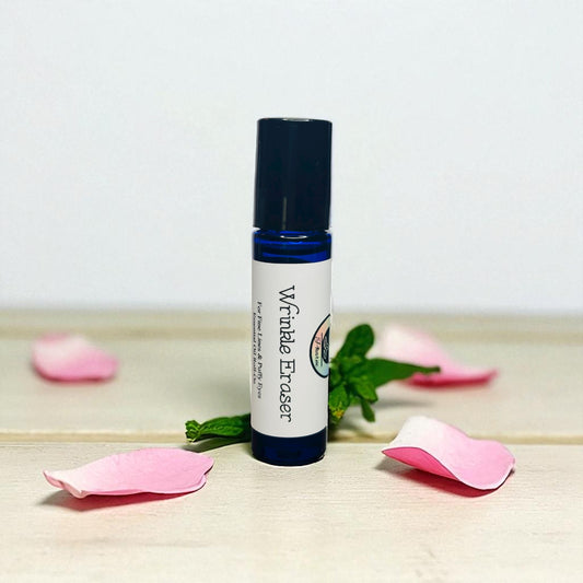 WRINKLE ERASER ESSENTIAL OIL FACE SERUM-Essential Oil Roll-On, Anti-Aging, Puffy Eyes , Natural Skin Care, Dry Skin