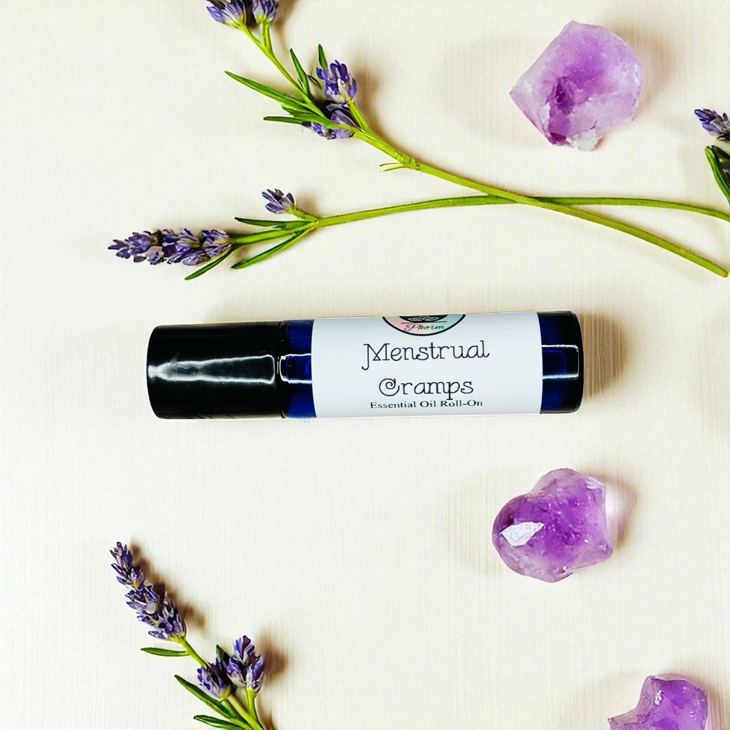 MENSTRUAL CRAMP RELIEF ESSENTIAL OIL ROLL-ON-Period Cramps, Natural Hormone Balance, Pain Relief