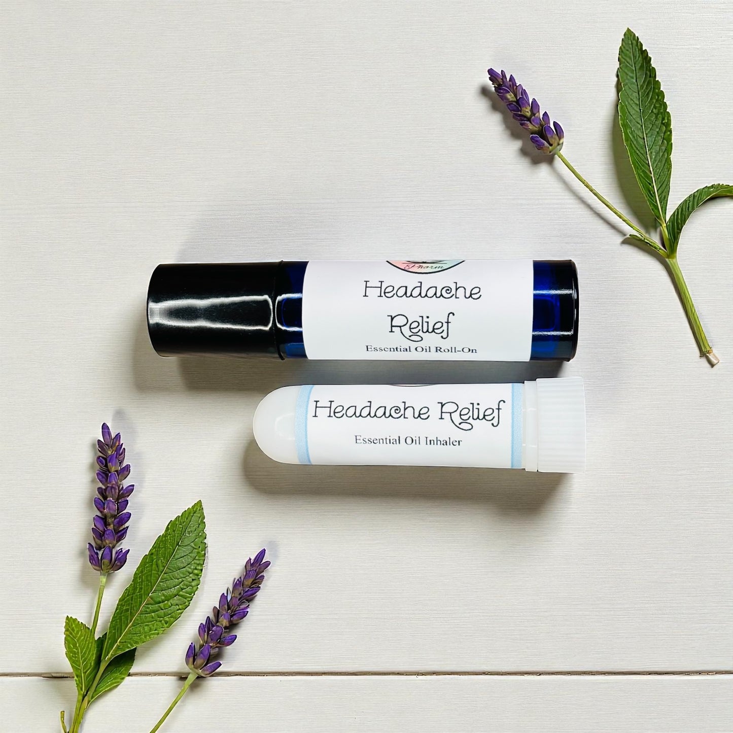 HEADACHE RELIEF ESSENTIAL OIL ROLL-ON & INHALER-Migraine Pain, Sinus & Tension Headache