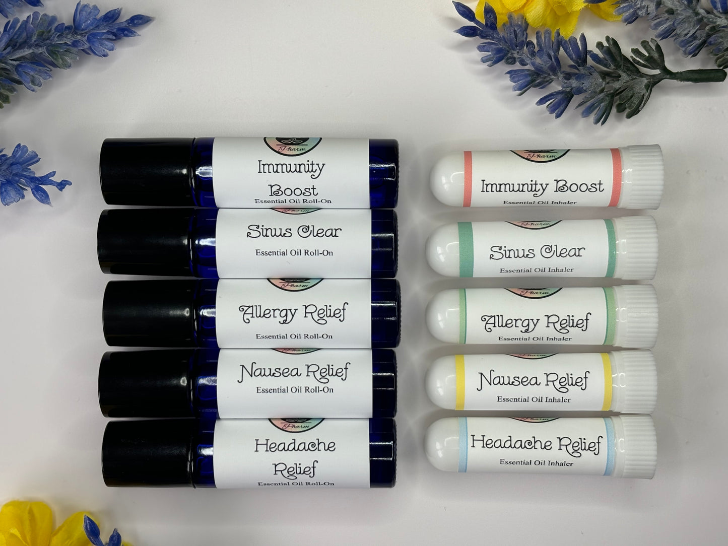 SINUS CLEAR ESSENTIAL OIL ROLL ON & INHALER | Stuffy nose | Allergy and Cold Remedy | Breathing Relief | Clear Sinuses | Eucalyptus Inhaler