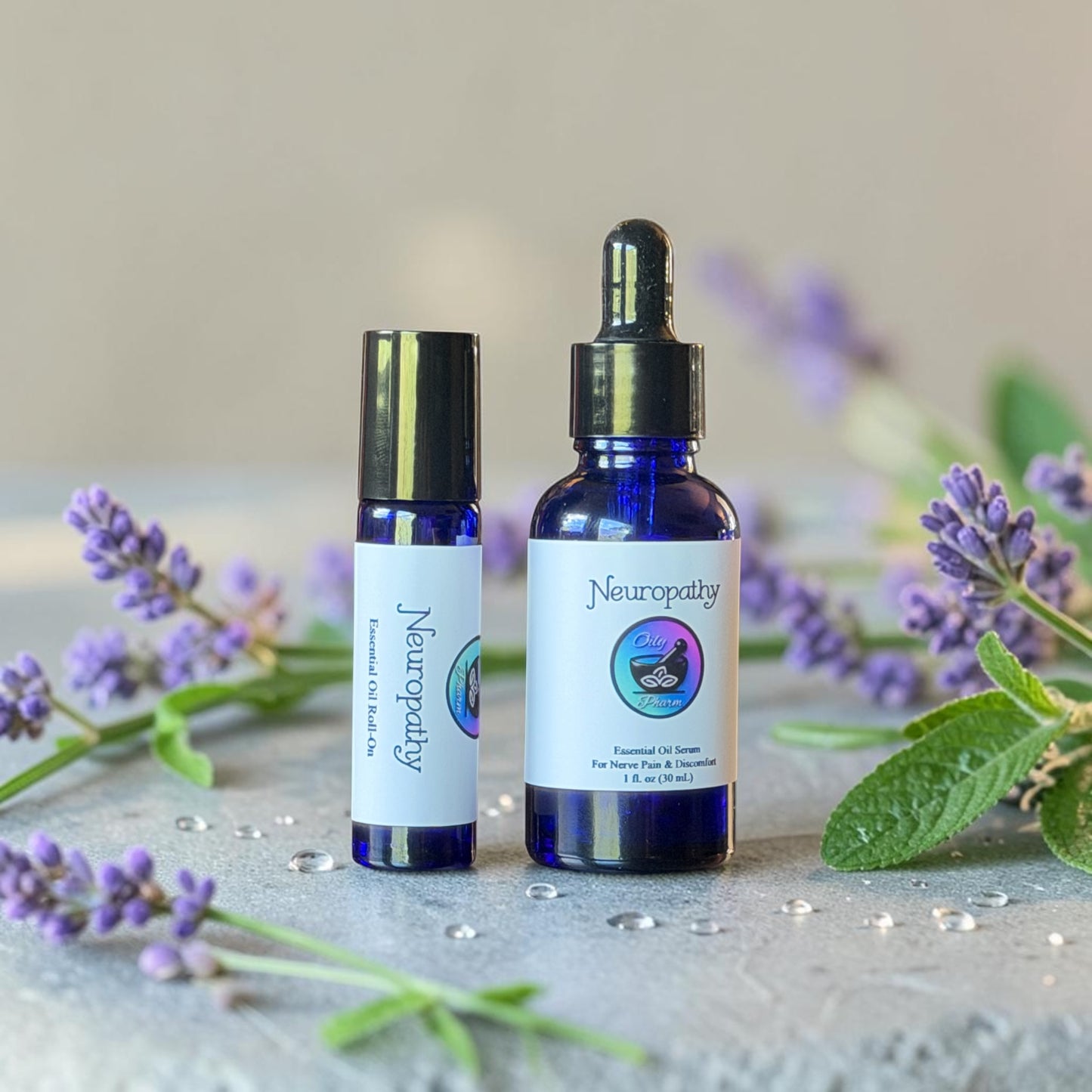 NEUROPATHY ESSENTIAL OIL ROLL-ON-Pain Relief,Tingling Hands and Feet, Nerve Pain, Circulation