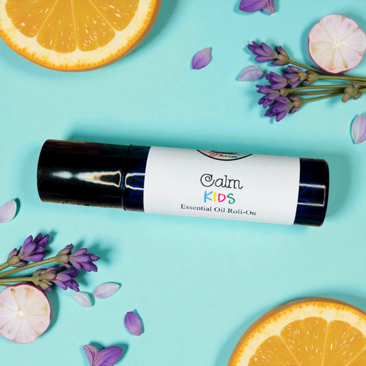 KIDS CALMING ESSENTIAL OIL BLEND-Active Child Remedy, Stress, Anxiety, Sleep, Mood Boost