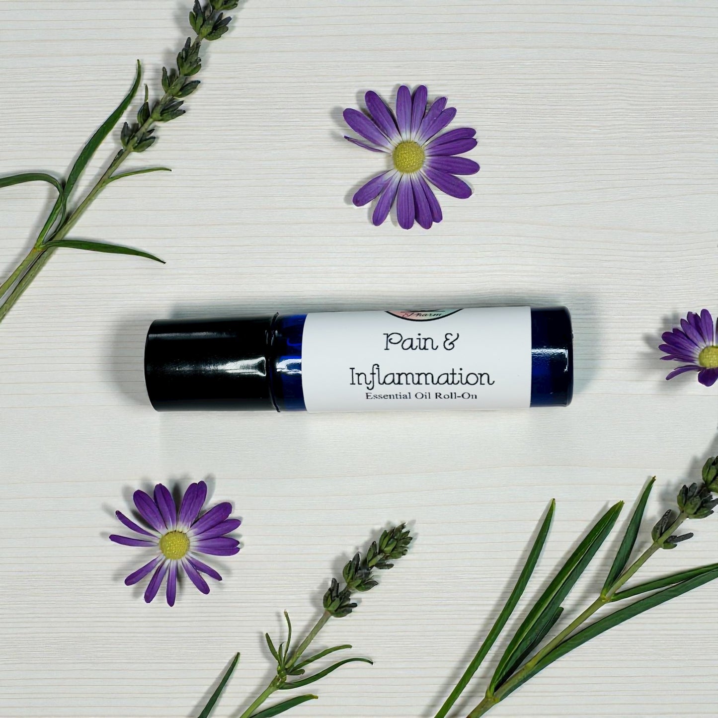 PAIN AND INFLAMMATION ESSENTIAL OIL ROLL-ON-Injury Recovery, Arthritis Relief, Muscle Aches, Anti-Inflammatory