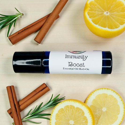 IMMUNITY BOOST ESSENTIAL OIL ROLL-ON-Germ Fighter, Immune System Boost, Prevent Cold and Flu