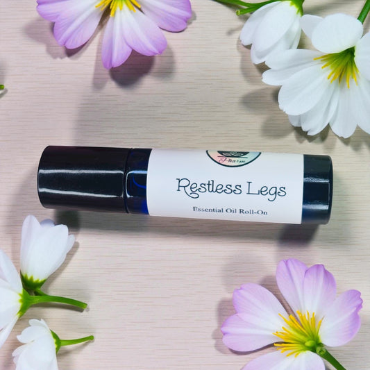 RESTLESS LEGS ESSENTIAL OIL ROLL-ON BLEND-Nighttime Remedy,Calm Legs and Fee, RLS