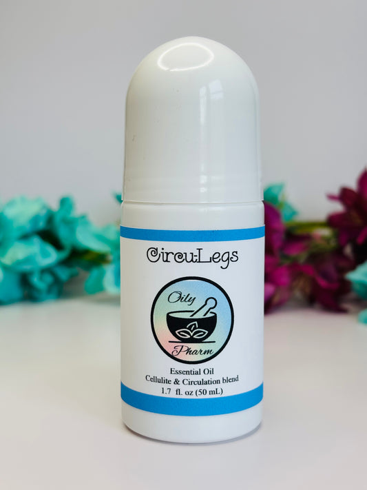 CIRCU-LEGS ROLL-ON | Cellulite & Circulation Serum | Natural Cellulite Remedy| Varicose & Spider Vein Remedy | Essential Oil Blend For Reducing Appearance of Cellulite & Skin Dimples