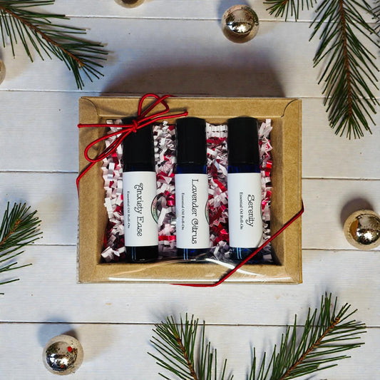 CHILL BOX GIFT SET- Anxiety & Stress Relief, Natural Calming Essential Oils, Mood Balance