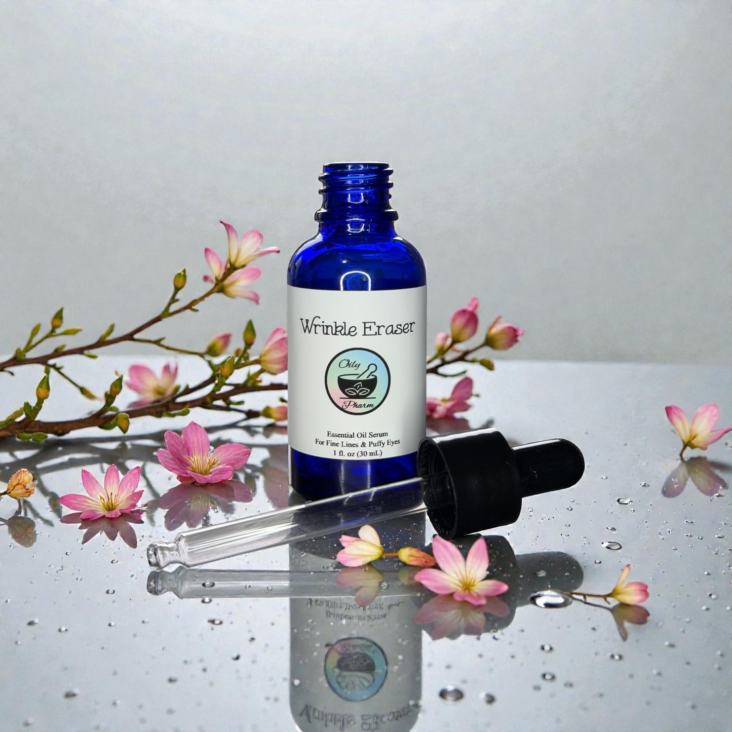 WRINKLE ERASER ESSENTIAL OIL FACE SERUM-Essential Oil Roll-On, Anti-Aging, Puffy Eyes , Natural Skin Care, Dry Skin