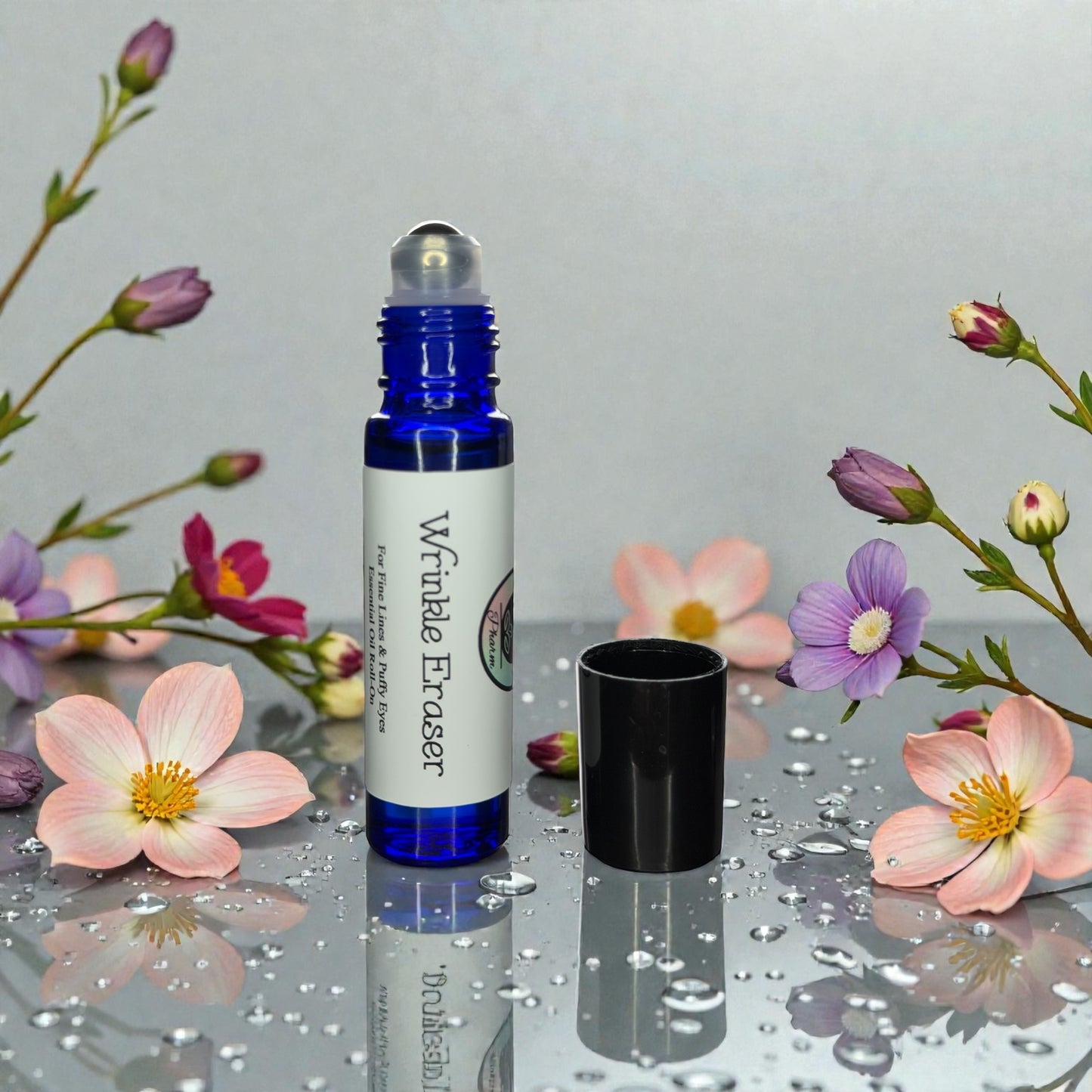 WRINKLE ERASER ESSENTIAL OIL FACE SERUM-Essential Oil Roll-On, Anti-Aging, Puffy Eyes , Natural Skin Care, Dry Skin