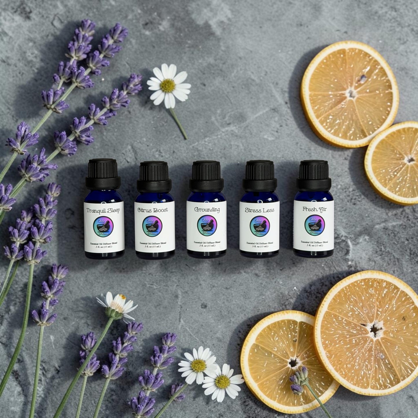 Essential Oil Diffuser Blends - All Natural Ingredients, Sleep, Stress, Grounding, Mood, Energy, Purification